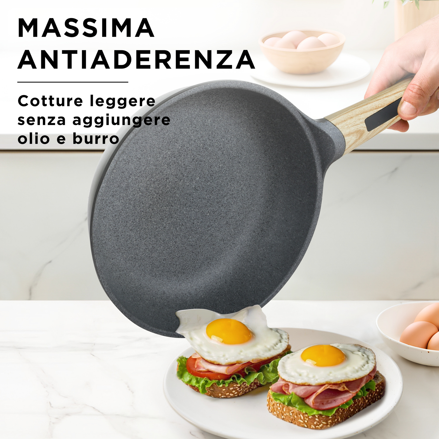 KASANOVA Topfakku EVOLUTION grau, Induktion, Antihaft - Bild 12 von 29