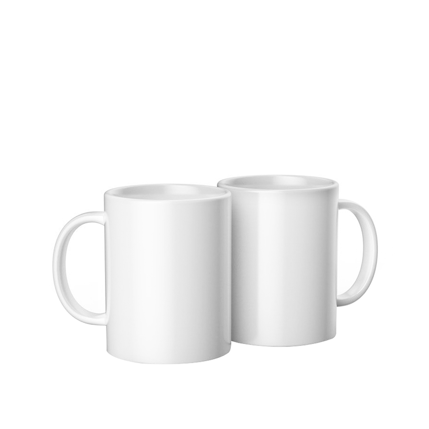 Set 2 tazze bianche 440 ml da personalizzare