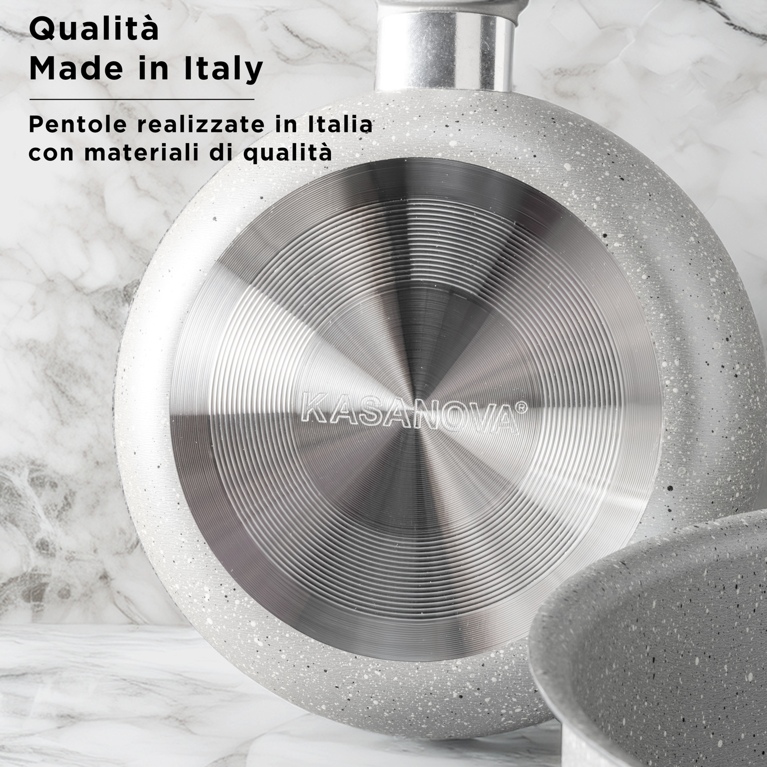 KASANOVA Batteria di pentole MADE IN ITALY, Piani cottura tradizionali - Afbeelding 58 van 63