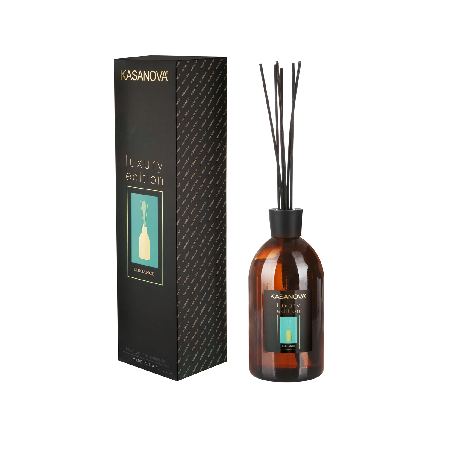 Diffusore per ambienti Vaniglia Fiori cedro con bastoncini - 700 ml Luxury  - Kasanova