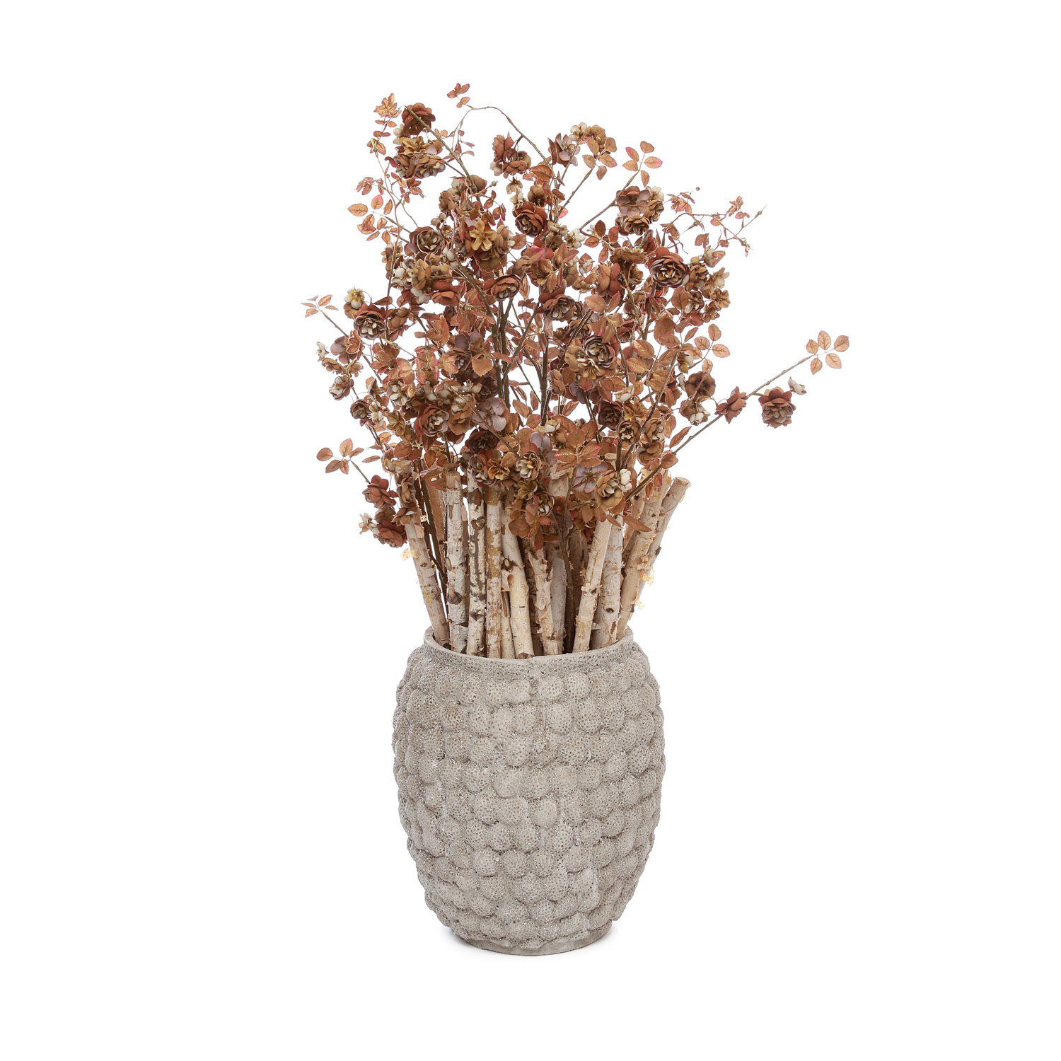 Vaso decorativo Con tronchetti e rami di rosa shrub
