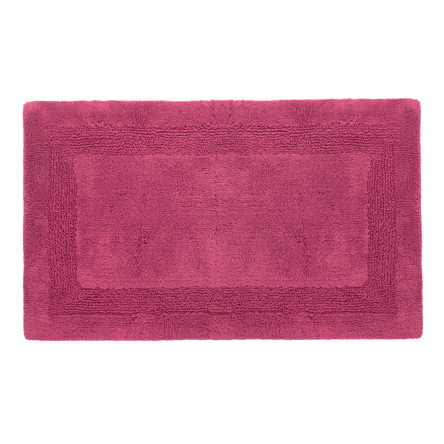 Tappeto bagno 50x80 cm in cotone magenta