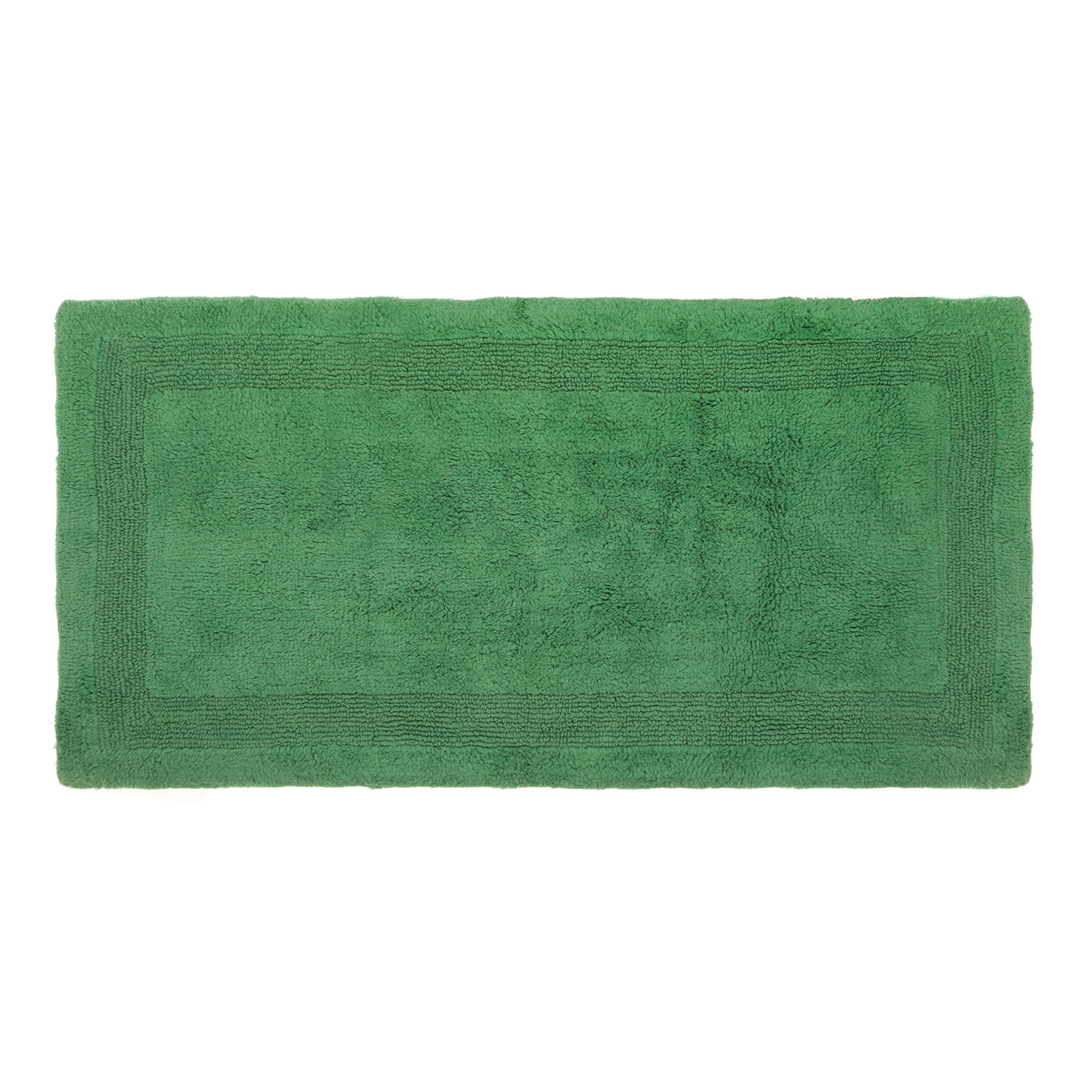 Tappeto bagno 60x110 cm in cotone verde