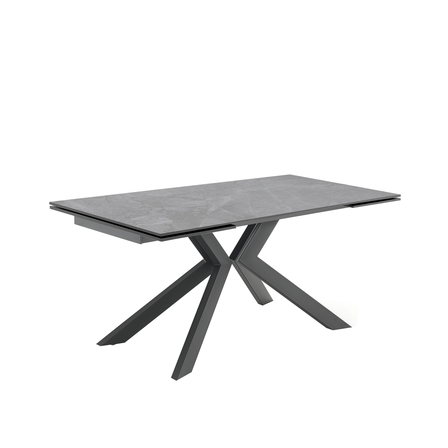 Tavolo allungabile 160 240x90x76 cm effetto marmo nero - Tomasucci