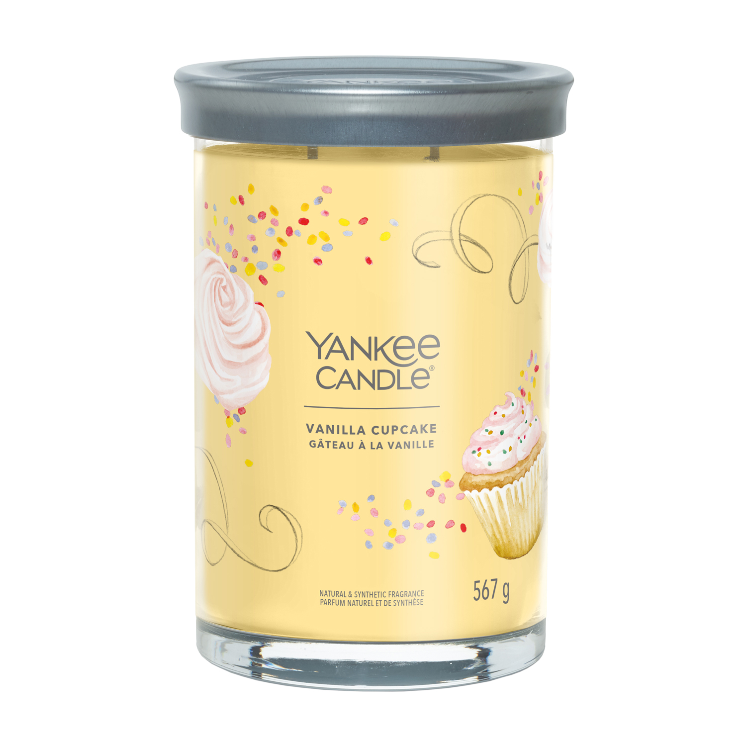 Candela Vanilla Cupcake in barattolo grande Yankee Candle